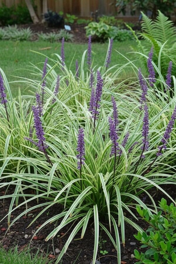 Liriope muscari Liriope muscari 'Silvery Sunproof' 10-15 Pot 2 l (C2) Liriope muscari 'Silvery Sunproof'