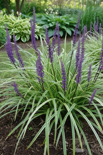 Liriope muscari Liriope muscari 'Silvery Sunproof' 5-10 Pot 9x9 cm (P9) Liriope muscari 'Silvery Sunproof'
