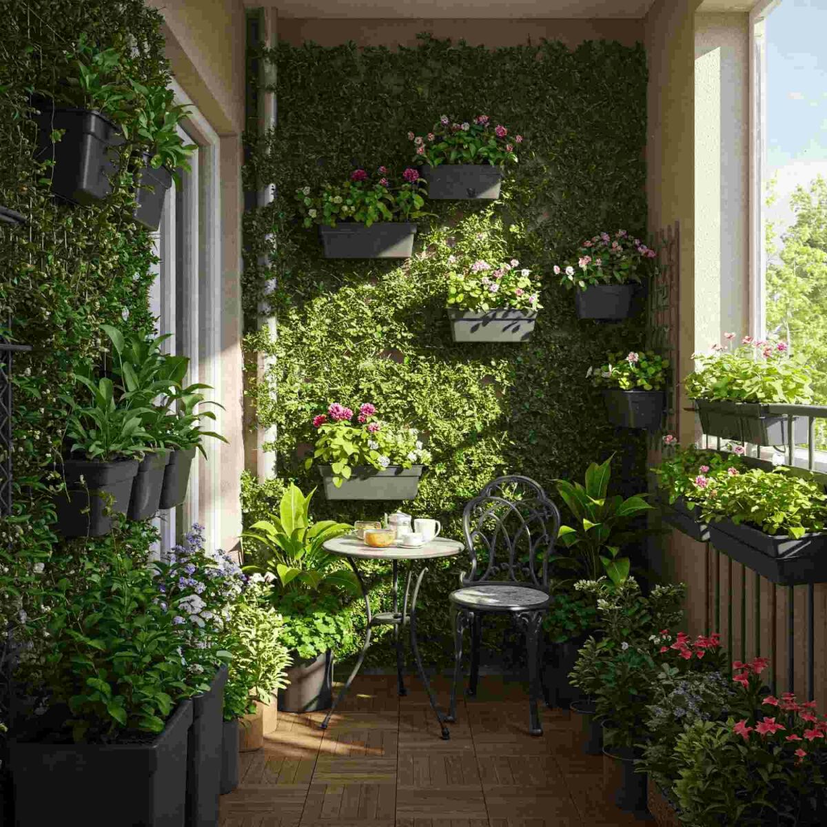 Petit espace, grand effet : voici comment aménager un balcon vert image