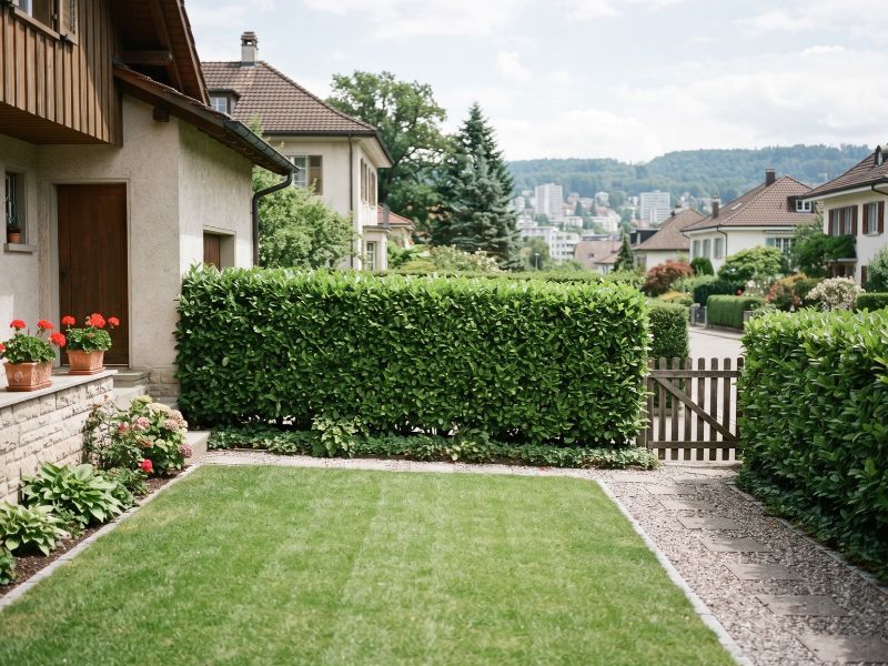 Haie de troènes